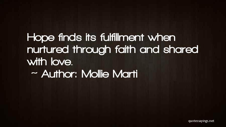 Faith Hope And Strength Quotes By Mollie Marti