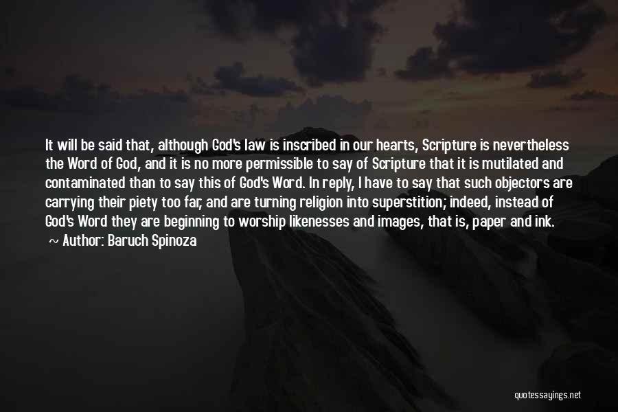 Faith Images Quotes By Baruch Spinoza