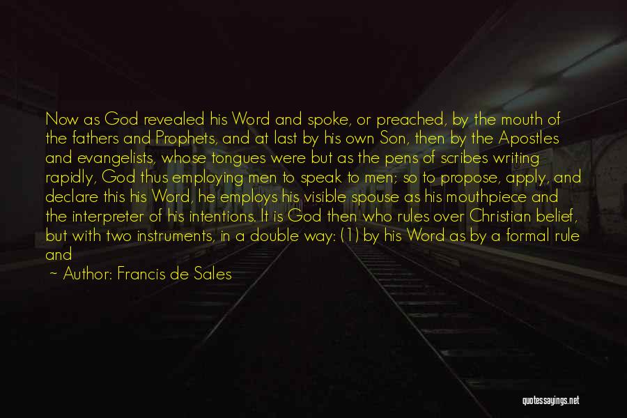 Faith In God Picture Quotes By Francis De Sales