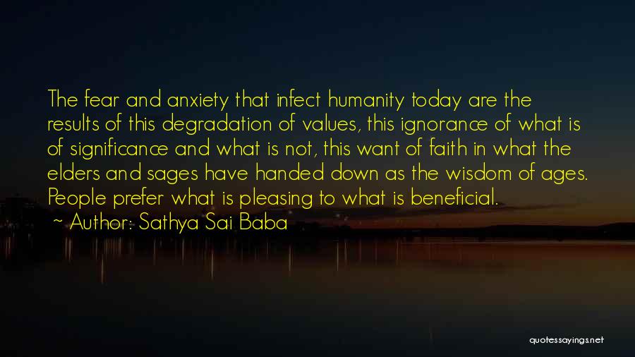 Faith In Humanity Quotes By Sathya Sai Baba