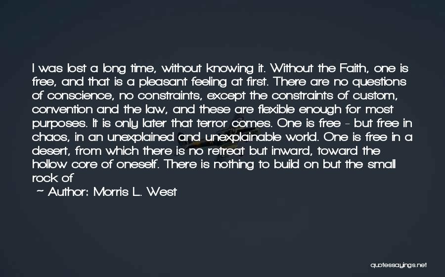 Faith In Oneself Quotes By Morris L. West