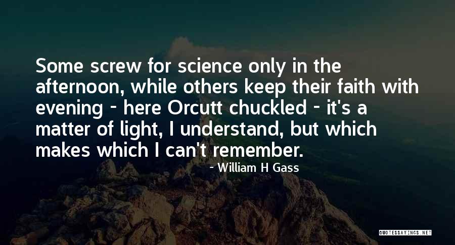 Faith In The Afternoon Quotes By William H Gass Faith In The Afternoon Quotes By William H Gass