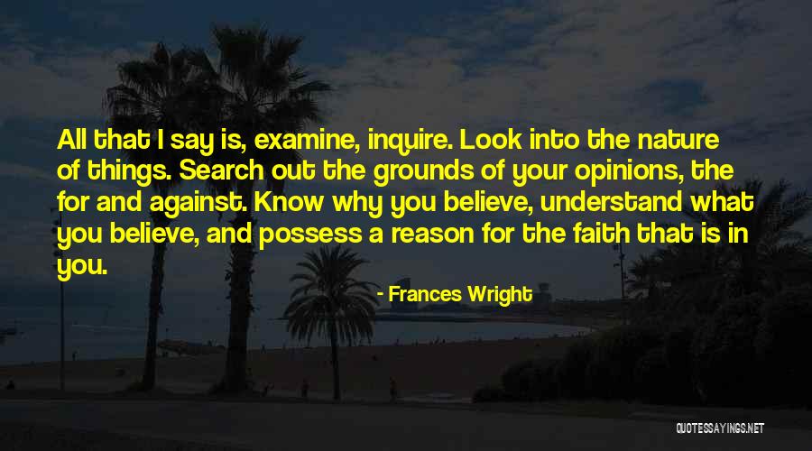 Faith In You Quotes By Frances Wright