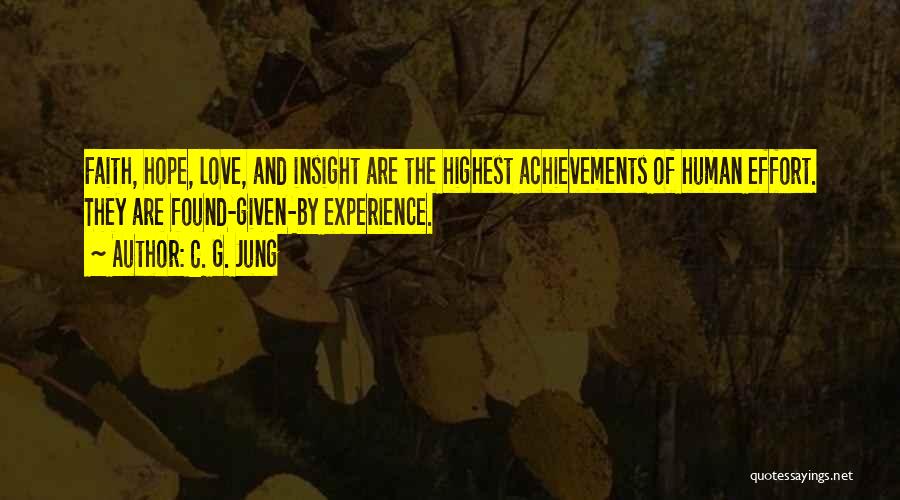 Faith Love And Hope Quotes By C. G. Jung