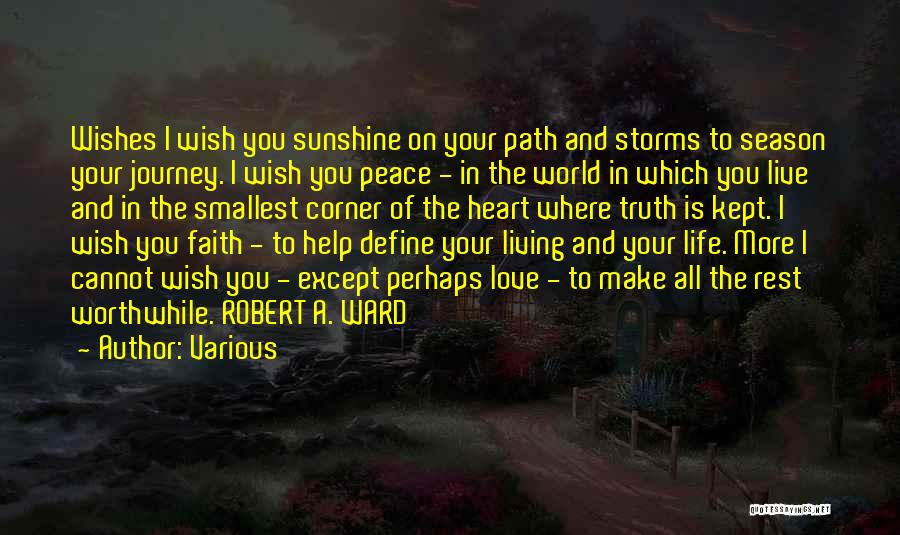 Faith Love Peace Quotes By Various