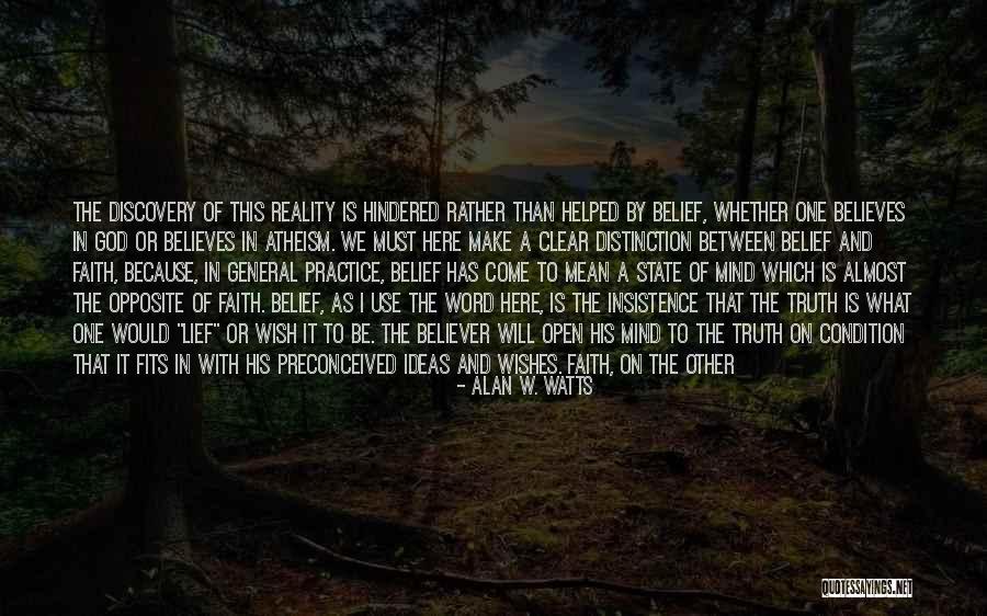 Faith On Self Quotes By Alan W. Watts