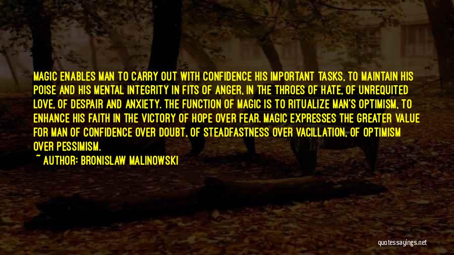 Faith Over Fear Quotes By Bronislaw Malinowski