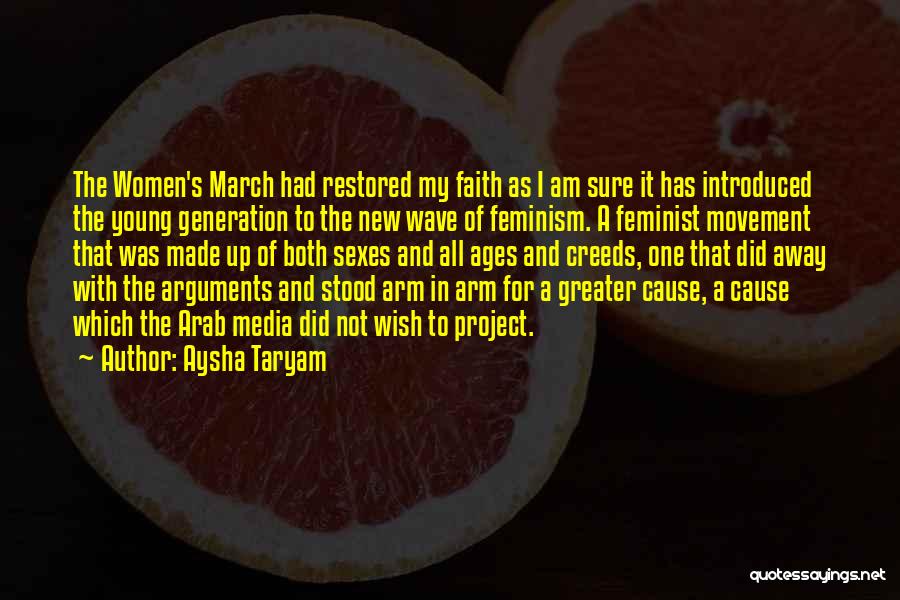 Faith Restored Quotes By Aysha Taryam