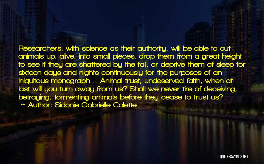 Faith Shattered Quotes By Sidonie Gabrielle Colette