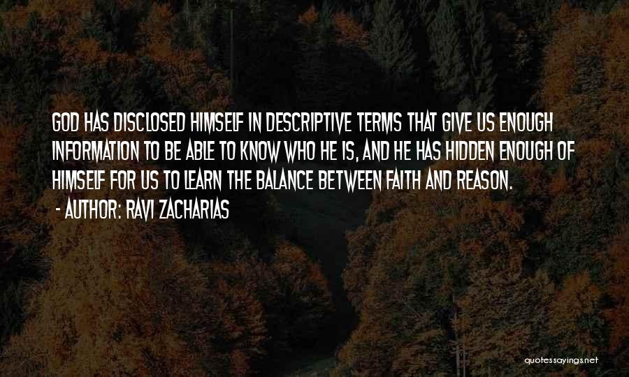 Faith Versus Reason Quotes By Ravi Zacharias