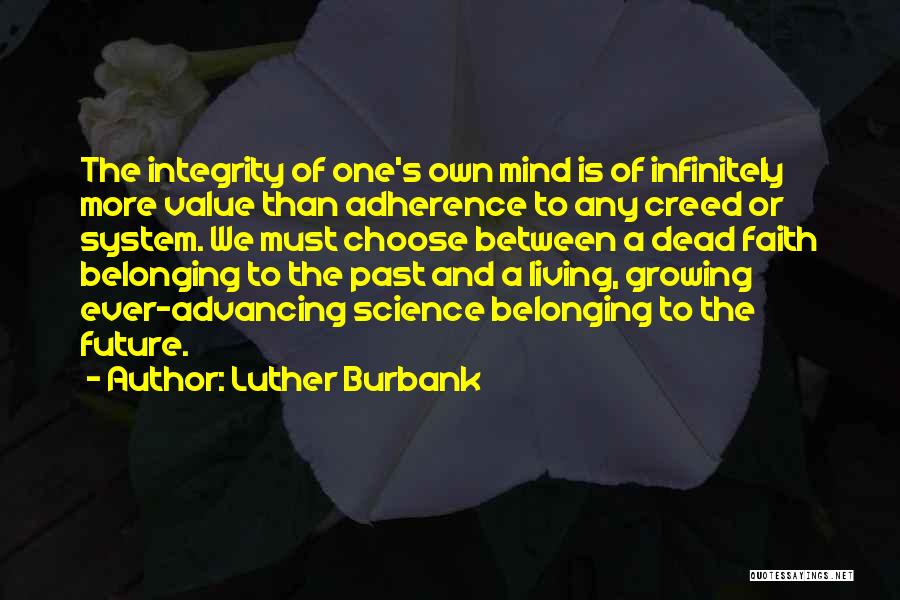 Faith Vs Religion Quotes By Luther Burbank