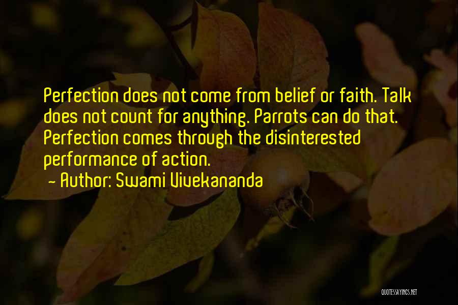 Faith Without Action Quotes By Swami Vivekananda