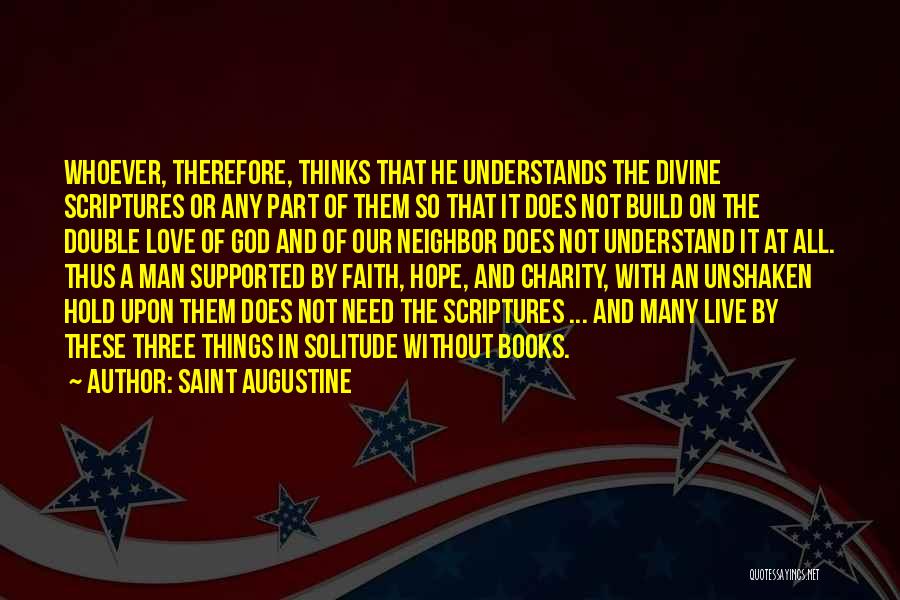 Faith Without Love Quotes By Saint Augustine