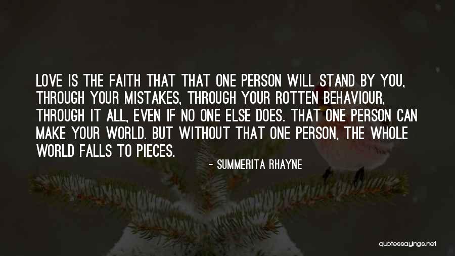 Faith Without Love Quotes By Summerita Rhayne