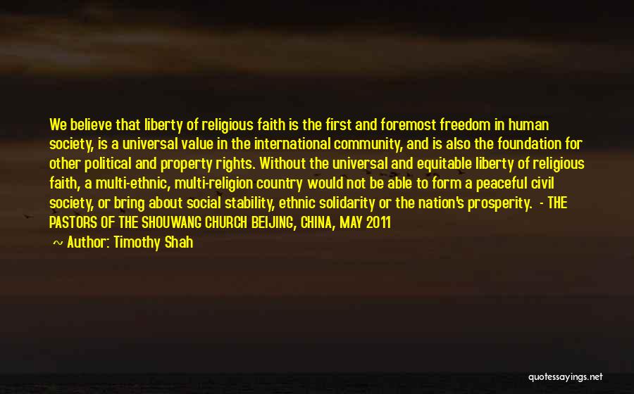 Faith Without Religion Quotes By Timothy Shah