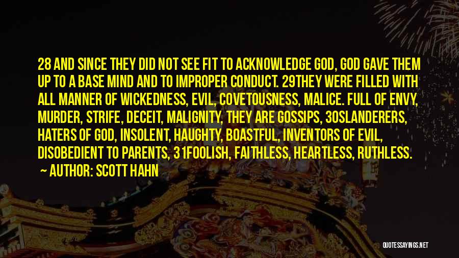 Faithless Quotes By Scott Hahn