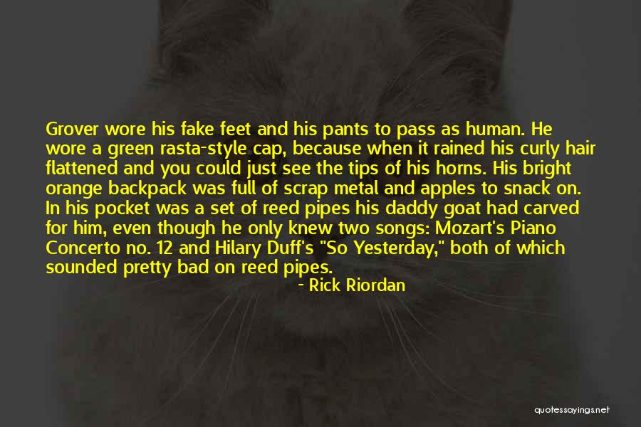 Fake Hair Quotes By Rick Riordan Fake Hair Quotes By Rick Riordan