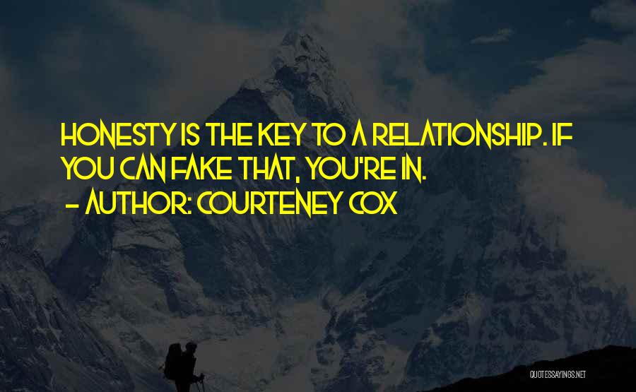 Fake Love Relationship Quotes By Courteney Cox