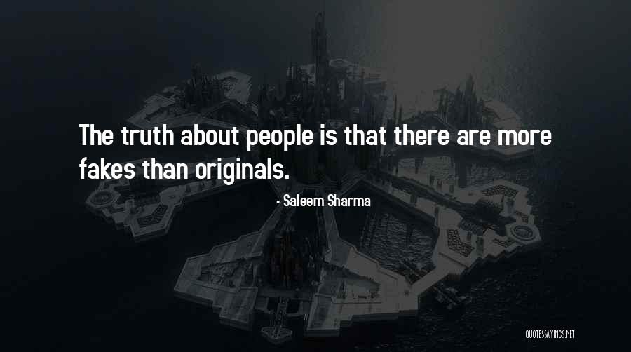 Fakes People Quotes By Saleem Sharma Fakes People Quotes By Saleem Sharma
