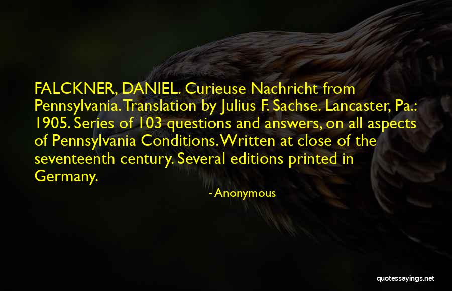 Falckner Quotes By Anonymous Falckner Quotes By Anonymous