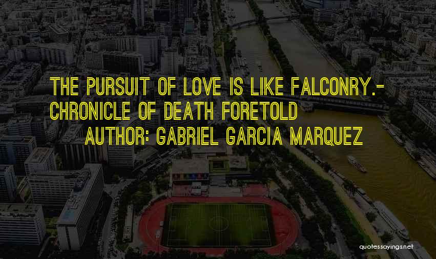 Falconry Quotes By Gabriel Garcia Marquez