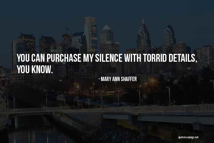 Faleena Song Quotes By Mary Ann Shaffer Faleena Song Quotes By Mary Ann Shaffer