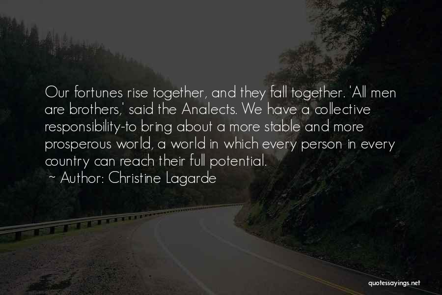 Fall And Rise Quotes By Christine Lagarde