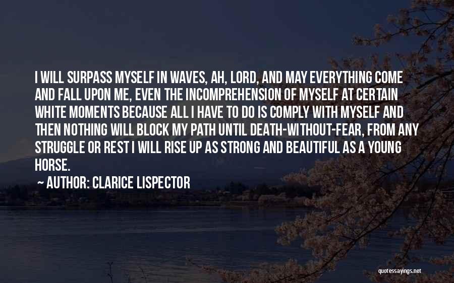Fall And Rise Up Quotes By Clarice Lispector