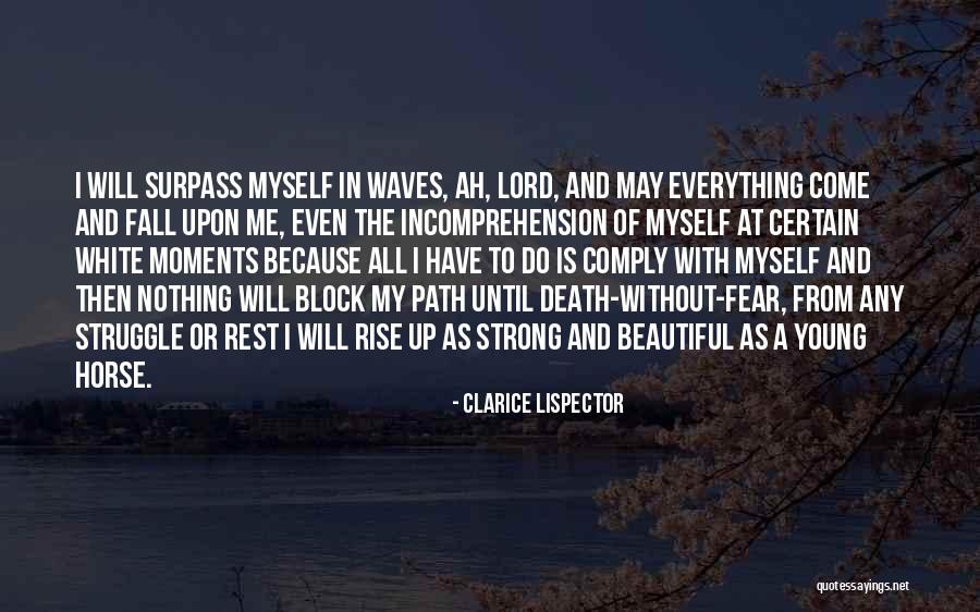 Fall And Rise Up Quotes By Clarice Lispector