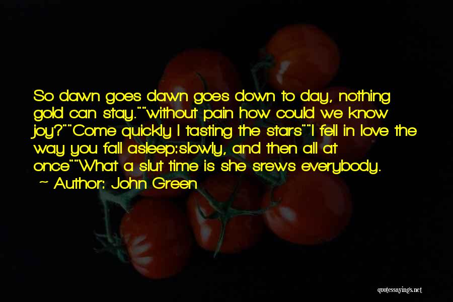 Fall Asleep Love Quotes By John Green