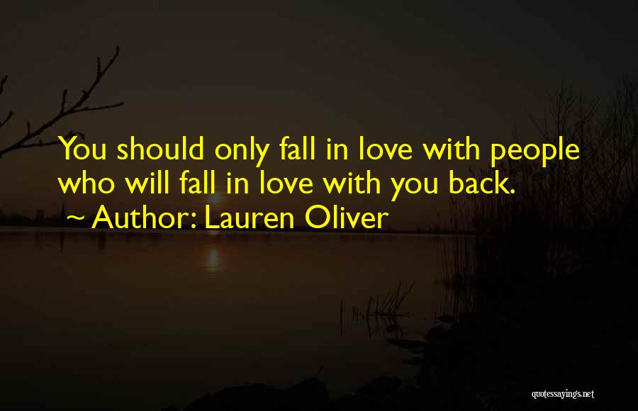Fall Back Love Quotes By Lauren Oliver