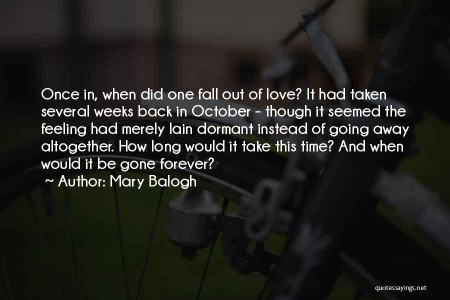 Fall Back Love Quotes By Mary Balogh