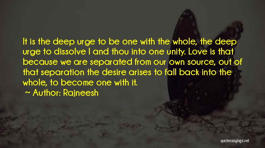 Fall Back Love Quotes By Rajneesh