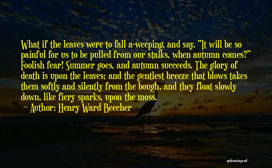 Fall Breeze Quotes By Henry Ward Beecher