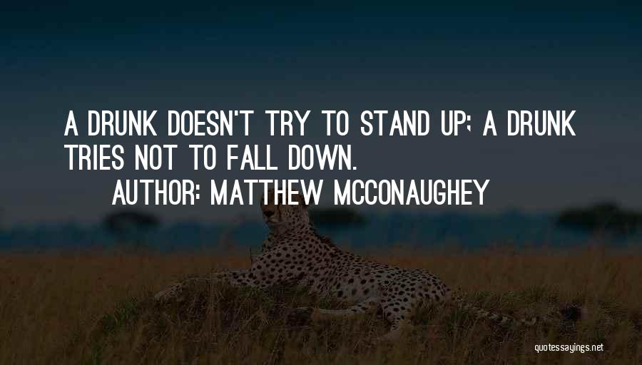 Fall Down Stand Up Quotes By Matthew McConaughey