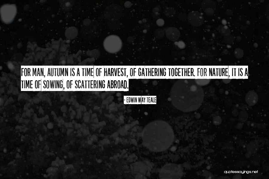 Fall Harvest Quotes By Edwin Way Teale Fall Harvest Quotes By Edwin Way Teale