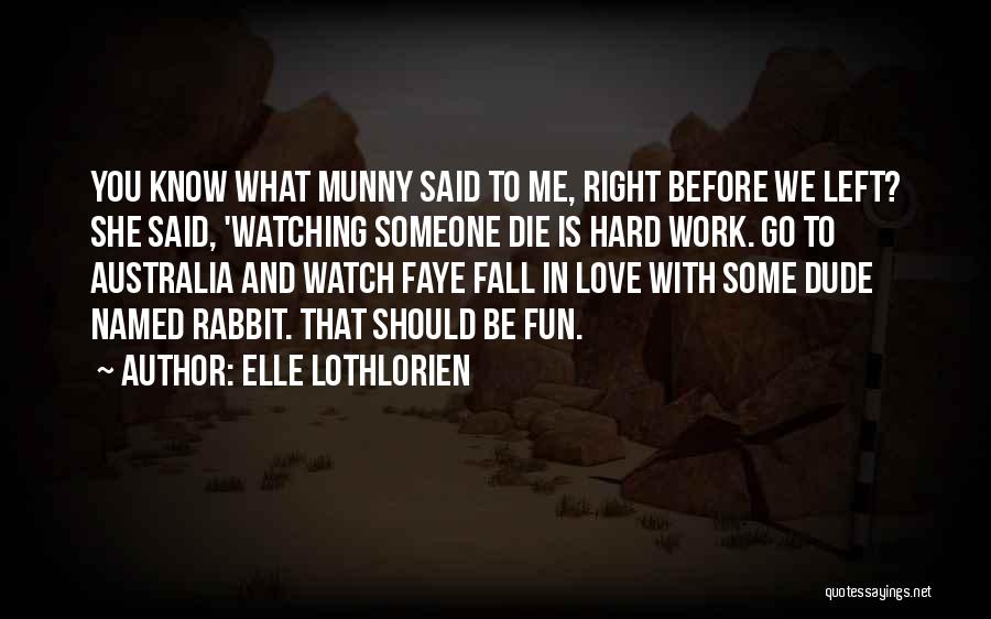 Fall In Love Hard Quotes By Elle Lothlorien