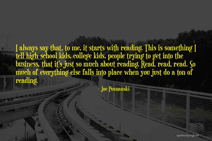 Fall Kids Quotes By Joe Posnanski Fall Kids Quotes By Joe Posnanski