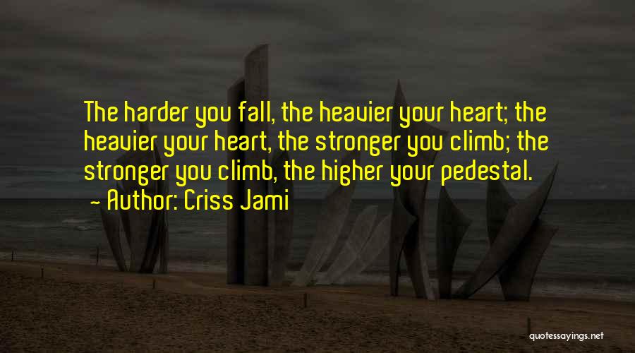Fall Off Pedestal Quotes By Criss Jami