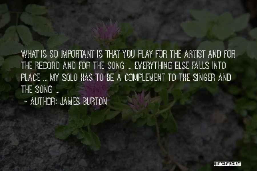 Fall Song Quotes By James Burton