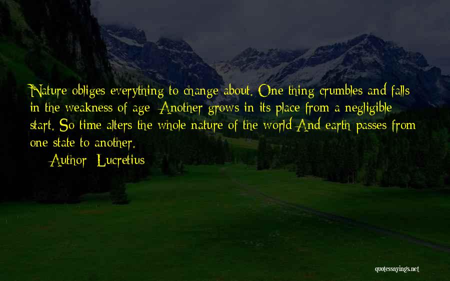 Fall Time Change Quotes By Lucretius