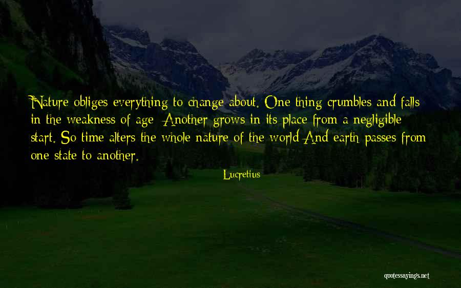 Fall Time Change Quotes By Lucretius