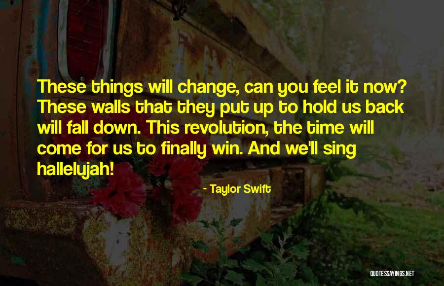 Fall Time Change Quotes By Taylor Swift