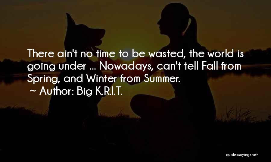 Fall To Winter Quotes By Big K.R.I.T.