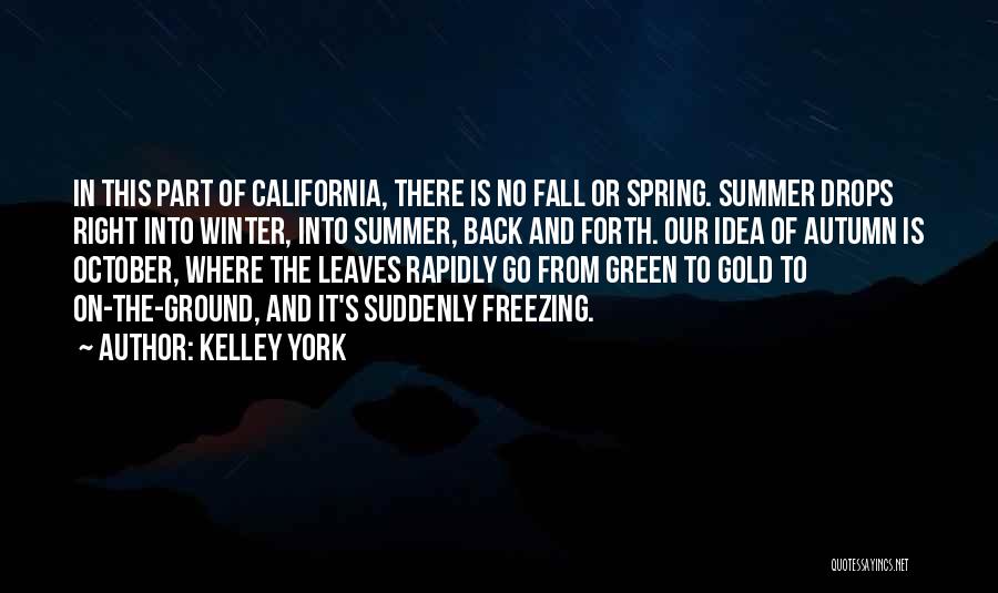 Fall To Winter Quotes By Kelley York