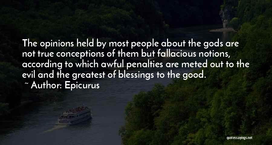 Fallacious Quotes By Epicurus