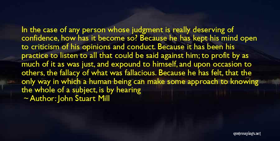 Fallacious Quotes By John Stuart Mill