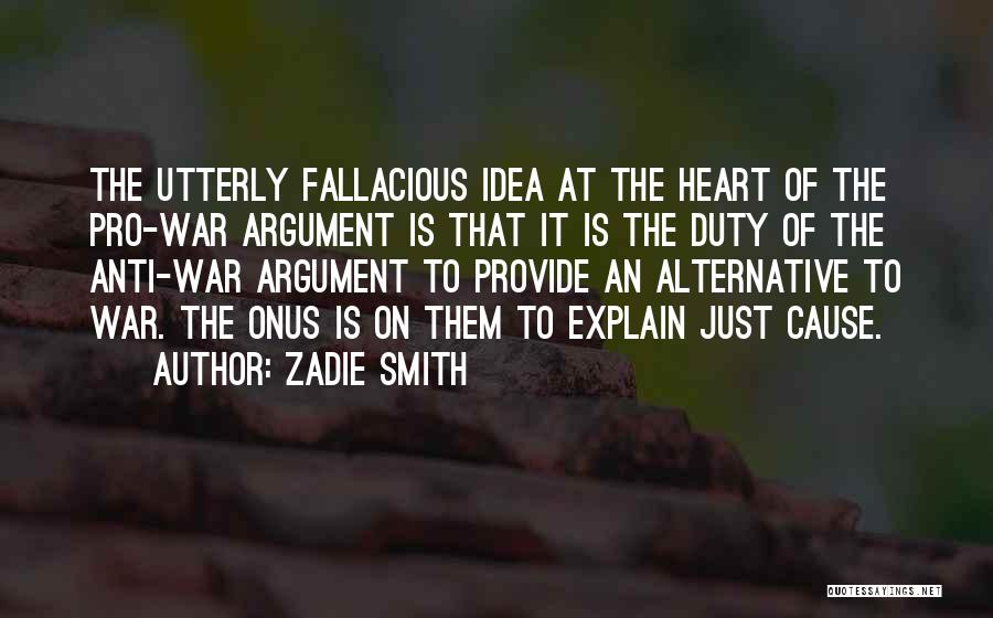 Fallacious Quotes By Zadie Smith