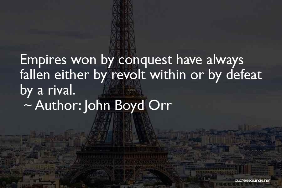 Fallen Empires Quotes By John Boyd Orr