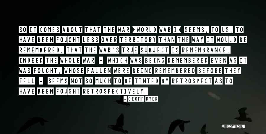 Fallen World Quotes By Geoff Dyer Fallen World Quotes By Geoff Dyer